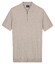 Baileys Zip Collar Jersey Knit Short Sleeve Poloshirt Soft Grey