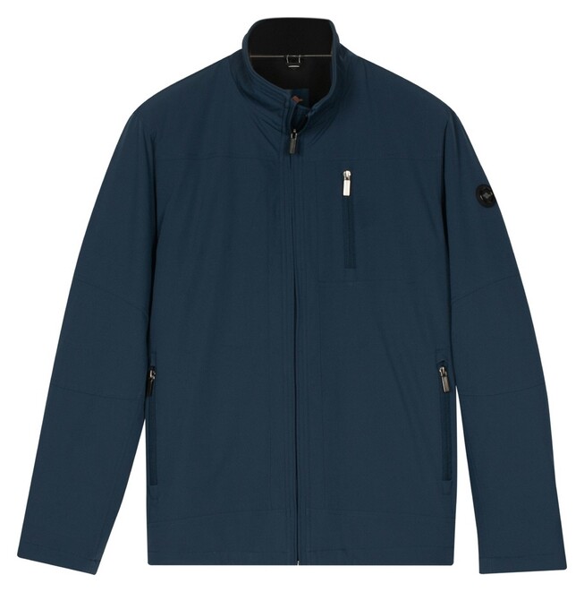 Baileys Zipped Sidepockets High Zip Collar Jack Dark Denim Blue