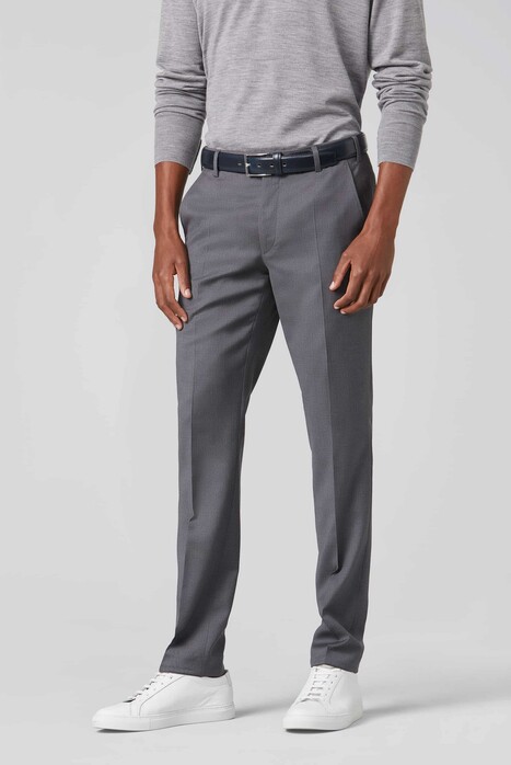Bonn Meyer Exclusive Super 110 Natural Stretch Broek Midden Grijs