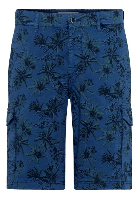 Brax Brazil Palm Tree Shorts Bermuda Donker Blauw