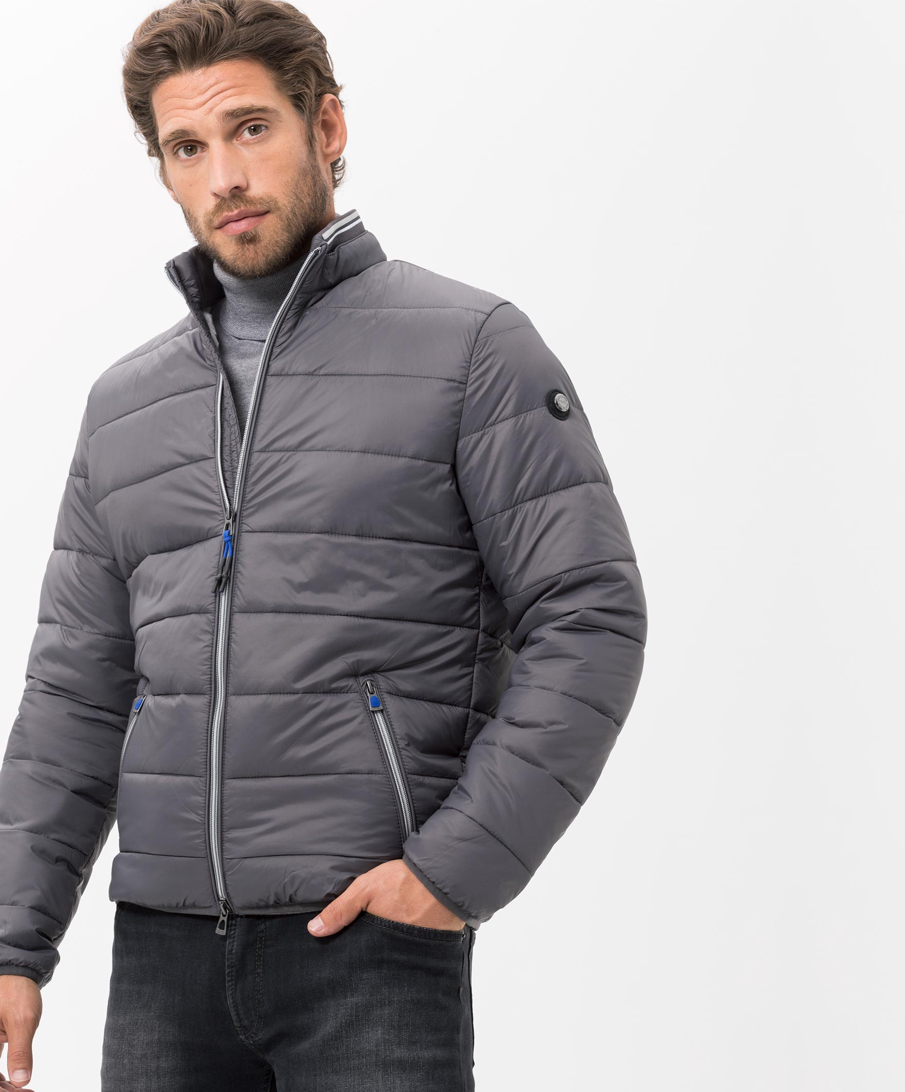 Brax Cole Jack Anthracite Grey | Jan Rozing Men's Fashion