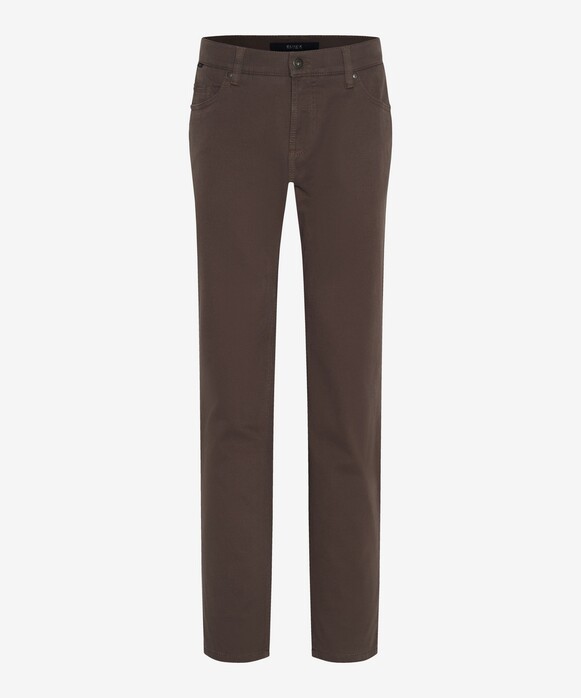 Brax Luka Fine Texture Soft Handfeel Broek Grijsbeige
