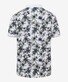 Brax Perry Hi-Flex Piqué Leaves Pattern Polo Wit-Groen