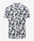 Brax Perry Hi-Flex Piqué Leaves Pattern Polo Wit-Groen