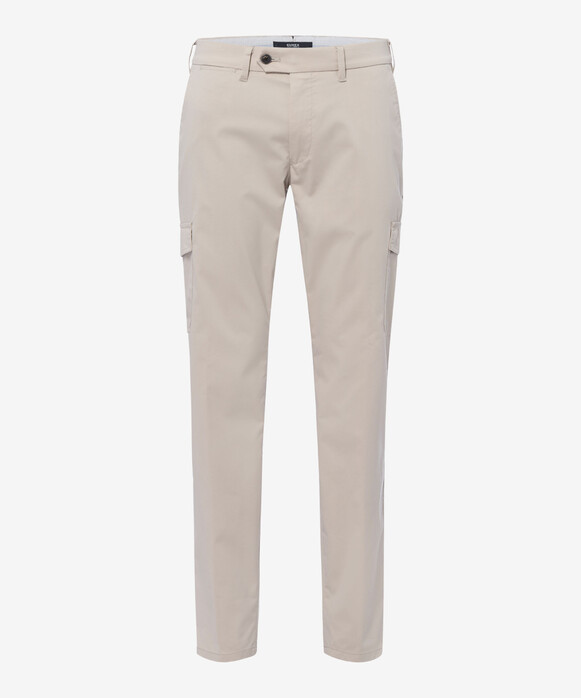 Brax Reik Techno Cotton Blend Cargo Pants Beige