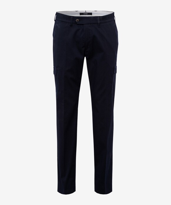 Brax Reik Techno Cotton Blend Cargo Pants Navy