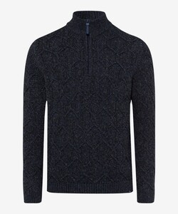 Brax Steffen Hexagonal Cable Pullover Atlantic