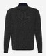 Brax Steffen Zip Collar Trui Olijf Groen