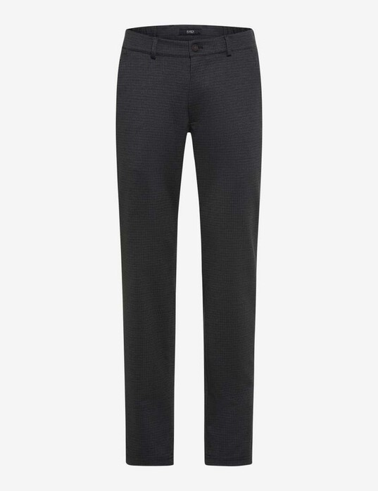 Brax Thilo Stretch Fine Check Broek Anthracite
