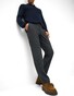 Brax Thilo Stretch Fine Check Pants Anthracite