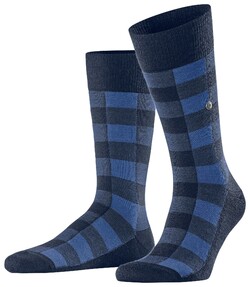 Burlington Buffalo Check Sokken Royal