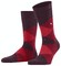 Burlington Clyde Check Socks Claret