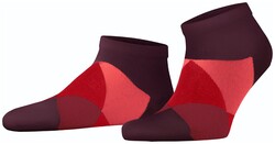 Burlington Clyde Check Sokken Claret