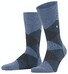 Burlington Clyde Check Sokken Light Jeans