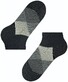 Burlington Clyde Check Sokken Near Black