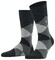 Burlington Clyde Check Sokken Zwart