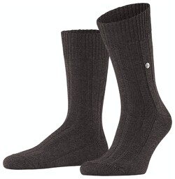 Burlington Dover Subtle Texture Sokken Brown Melange