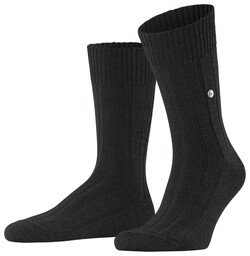 Burlington Dover Subtle Texture Sokken Zwart