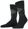 Burlington Dundee Argyle Check Sokken Antraciet