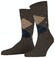 Burlington Dundee Argyle Check Sokken Buckeye Melange