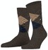 Burlington Dundee Argyle Check Sokken Buckeye Melange