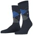 Burlington Dundee Argyle Check Sokken Marine