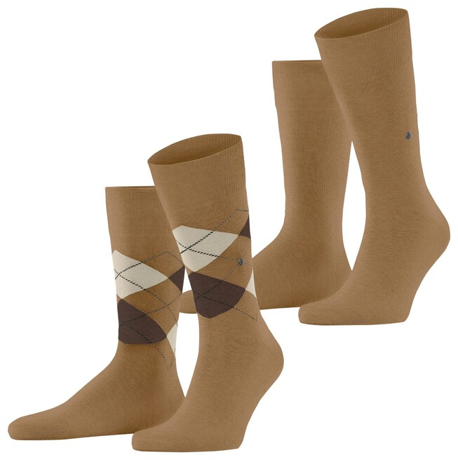 Burlington Everyday Mix 2Pack Sokken Brown Sugar