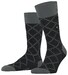 Burlington Ferry Road Fantasy Check Pattern Sokken Zwart