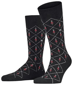 Burlington Guard Fantasy Check Socks Black