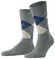 Burlington King Argyle Sokken Grijs Melange