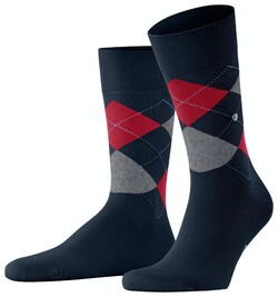 Burlington King Argyle Sokken Navy