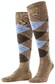 Burlington Manchester Argyle Check Sokken Beige
