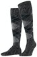 Burlington Manchester Argyle Check Sokken Donker Antraciet Melange