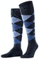 Burlington Manchester Argyle Check Sokken Marine