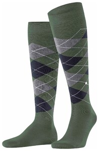 Burlington Manchester Argyle Check Sokken Mountain Green