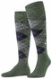 Burlington Manchester Argyle Check Sokken Mountain Green