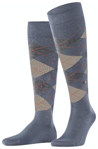 Burlington Manchester Argyle Check Sokken Ridderspoor
