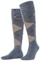 Burlington Manchester Argyle Check Sokken Ridderspoor