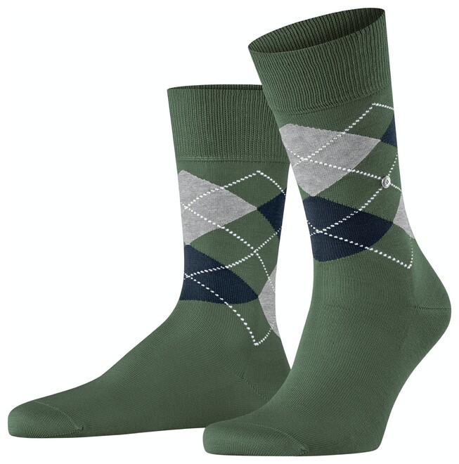 Burlington Manchester Socks Mountain Green