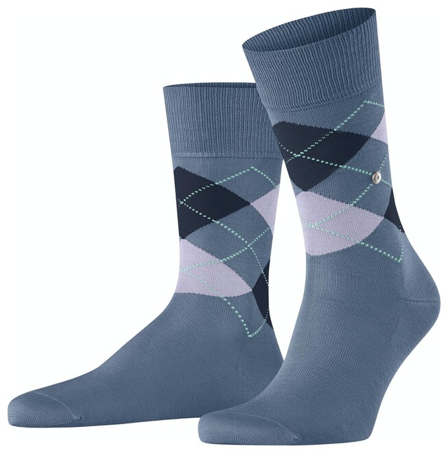 Burlington Manchester Sokken China Blue