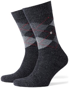 Burlington Preston Socks Deep Anthracite Melange