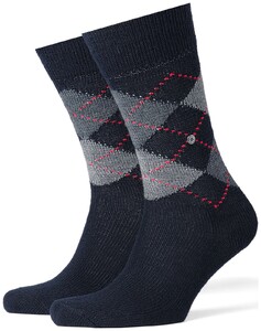 Burlington Preston Socks Marine Sky