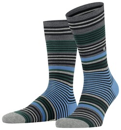 Burlington Striped Socks Black