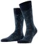 Burlington Subtle Paisley Pattern Sokken Marine