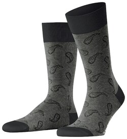 Burlington Subtle Paisley Pattern Sokken Zwart