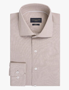 Cavallaro Napoli Ancona Cotton Jersey Shirt Dark Kitt
