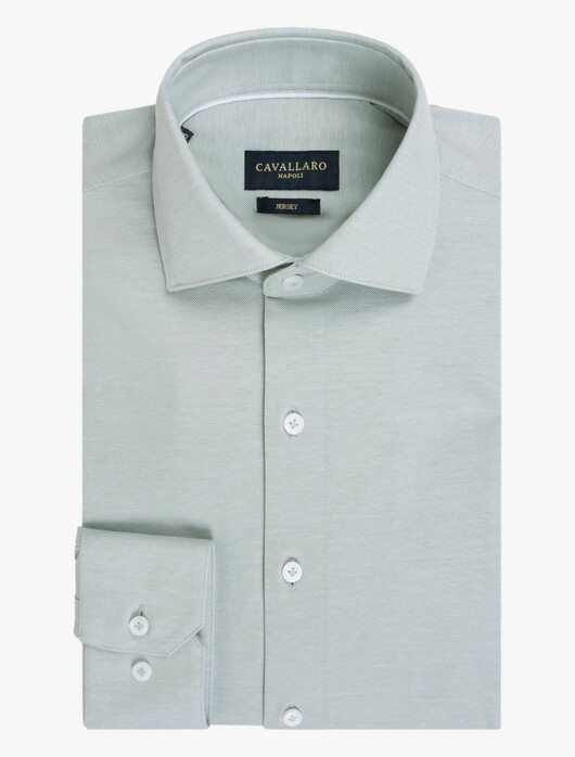 Cavallaro Napoli Ancona Cotton Jersey Shirt Light Green