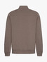 Cavallaro Napoli Baraka Full Zip Sweat Vest Donker Taupe