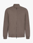 Cavallaro Napoli Baraka Full Zip Sweat Vest Donker Taupe