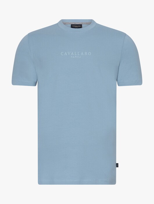 Cavallaro Napoli Bari Tee T-Shirt Grijsblauw